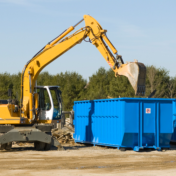 are there any restrictions on where a residential dumpster can be placed in Table Rock